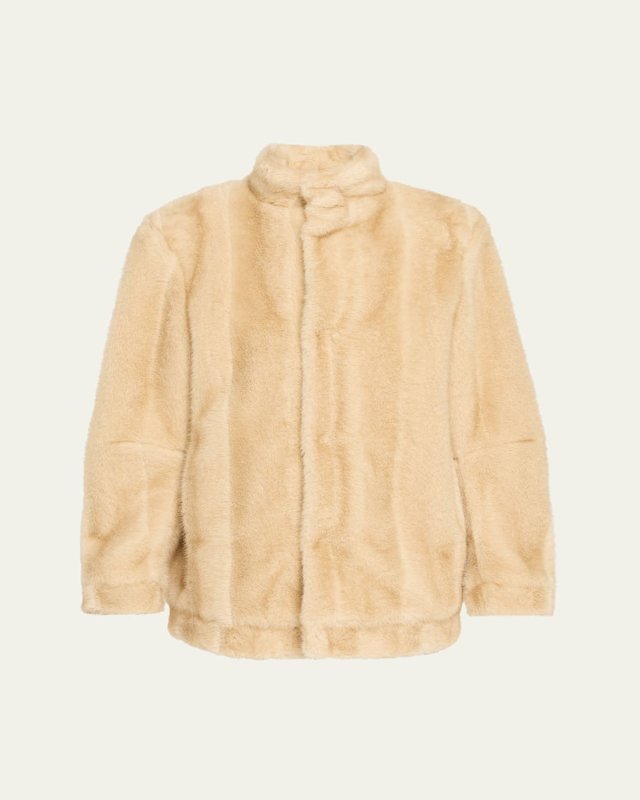 Straight Faux Fur Jacket